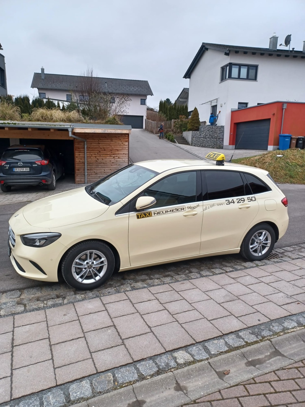 Mercedes B-Class taxi with a high seating position for easy getting in and out